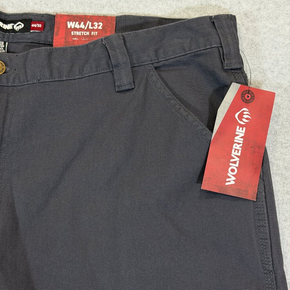 Wolverine Men's Steelhead Utility Stretch Duck Canvas Work Pants 44x32 Gray NWT - Picture 6 of 16